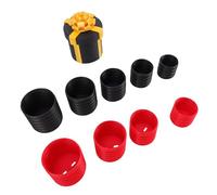 Alomejor Caja de Regalo con Tornillos Anidados Diseño Desafiante para Fiesta de Cumpleaños Broma de Oficina Lazo Dorado Impreso en 3D Sorpresa en Cada Capa Caja de Regalo Molesta con Tornillos (BLACK)