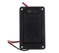 Alomejor Caja de Soporte de Batería ABS Horizontal de 9 V para Pastilla Activa de bajo de Guitarra, con Cables en el Interior, Gran Accesorio de Repuesto, para Músicos, Tipo Aleatorio