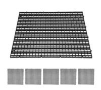 Alomejor Caja Divisoria de Placa de Rejilla de Filtro Inferior de Aislamiento de Tanque de Peces para Acuario, Diseño de Empalme Flexible, Malla Multifuncional, Adecuado para Varios Peces, 6 Piezas