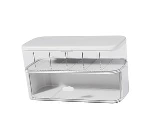 Alomejor Caja Organizadora de Cables para Cargador, Tapa Protectora, Almacenamiento de Cables para Escritorios, Material ABS, Organizador de de Escritorio para Viajes, Solución de Almacenamiento