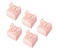 Alomejor Cajas para Regalos de Fiesta, 50 Uds. Cajas de Regalo de Mariposa 3D Rosa con Asa Superior para Decoraciones de Boda, Cumpleaños, Baby Shower
