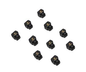 Alomejor Calcetín de Silicona para Impresora 3D, Cubierta Negra Duradera para Bloque Calentador Hotend, Aislamiento Térmico para Lab A1 A1 Mini, Paquete de 5 (10PCS)