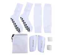 Alomejor Calcetines de Fútbol con Agarre, Calcetines de Fútbol Antideslizantes de Alto Rendimiento con Mangas de Compresión, Talla Estadounidense 6-12 para Hombres, Mujeres y Jóvenes (conjunto