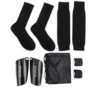 Alomejor Calcetines de Fútbol con Agarre, Calcetines de Fútbol Antideslizantes de Alto Rendimiento con Mangas de Compresión, Talla Estadounidense 6-12 para Hombres, Mujeres y Jóvenes (conjunto