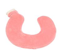Alomejor Calentador de Cuello con Bolsa de Agua Caliente en Forma de U, Almohadilla Térmica con Cubierta de Tela Desmontable para Aliviar el Dolor de Cuello, Diseño a Prueba de Salpicaduras de 1