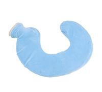 Alomejor Calentador de Cuello con Bolsa de Agua Caliente en Forma de U, Almohadilla Térmica con Cubierta de Tela Desmontable para Aliviar el Dolor de Cuello, Diseño a Prueba de Salpicaduras de 1