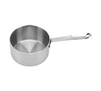 Alomejor Calentador de Mantequilla con Doble Boquilla de Acero Inoxidable para Hacer Jarabe de Chocolate, Olla de Leche para Placa de Inducción, Cacerola Pequeña de Acero Inoxidable 316 para 1-2