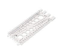 Alomejor Calibre Identificador de Pernos y Tuercas, Herramienta de Medición Ligera y Robusta para Entusiastas, Ideal para Encontrar los Tamaños Correctos Rápidamente, Alta Precisión (WHITE)