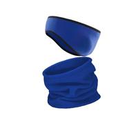 Alomejor Cálido Conjunto de Diadema y Polaina para el Cuello con Calentador de Orejas de Invierno para Actividades Al Aire, Tela de Calidad, Colores Tradicionales, esquí y Escalada de Montaña (BLUE)