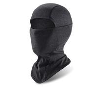 Alomejor Cálido Forro para Motocicleta, Bufanda para la Cara, Calentador de Cuello, Pañuelo a Prueba de Viento para Casco de esquí, Bufanda Ligera y Transpirable, Color Negro y para Montar en