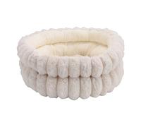 Alomejor Cama Redonda de Felpa para Gatos, Cojín Grueso y Suave, Cama para Mascotas para el Hogar, Acogedora para Cachorros y Gatitos, 15,7 X 15,7 X 6,3 Pulgadas