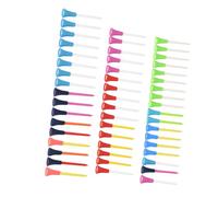 Alomejor Camas de de 83 Mm Conjunto 50 Piezas Coloridas Camisetas de de Plástico de Silicona con Diseño de Doble Capa para Principios de Práctica para Principiantes Entrenamiento