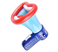 Alomejor Cambiador de Voz, Juguete de Bocina con Varios Botones, Forma de Boca para Niños con Antideslizante, Cordón, Material Plástico (BLUE)