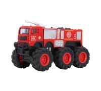 Alomejor Camión de Bomberos Fundido a Escala 1:16, Camión de Bomberos Grande de Aleación con Tracción en 6 Ruedas y Herramientas de Extinción de Incendios para Niños (Tanque de Agua)