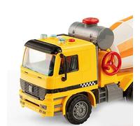 Alomejor Camión Mezclador, Coche de Juguete, Tambor Estimulante con Salida Giratoria de 180 Grados para Niños, Vehículo de Juguete Mezclador de Cemento ABS para Niños (Tamaño mediano con sonido y luz)