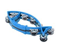 Alomejor Campana de Pandereta de Mano con Forma de Divertida para Ritmo Musical Infantil, Campana de ABS, Modelo Grande (BLUE)
