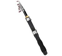 Alomejor Caña de Pescar Portátil 1.5M para Pesca en Mar y Agua Dulce - Varilla Ligera de Carbono para Pesca al Aire Ideal para Principiantes y Expertos