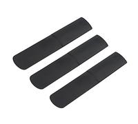 Alomejor Cañas de plástico para saxofón alto, negro, fuerza 2.5, llave plana E para instrumento