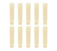 Alomejor Cañas para Saxofón Tenor, 10 Unidades con Estuche Protector de Plástico, Fuerza 2.5, Marcas Grabadas con Láser para Saxo Tenor (3)