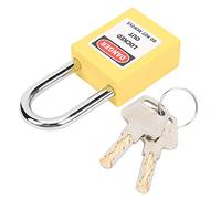 Alomejor Candado de Seguridad con Cerradura de Bloqueo de 38 Mm con Aislamiento para Fabricación de Maquinaria e Industrias Químicas (YELLOW)