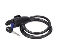 Alomejor Candado para Bicicleta, Candado de Cable de Acero Resistente con 2 Llaves únicas y Soporte, para Bicicletas, Motocicletas, Scooters, Puertas y cercas.