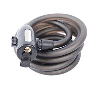 Alomejor Candado para Bicicleta, Candado de Seguridad con Cable de Acero con Llaves y Soporte, Cable de Bloqueo Antirrobo de 5,9 Pies, Mecanismo de Bloqueo Rápido, para Viajeros en Bicicleta de