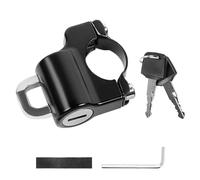 Alomejor Candado para Casco Cerradura de Seguridad para Casco de Motocicleta con 2 Llaves Aleación de Zinc para Manillar de 20 a 28 Mm Soporte Antirrobo con Llave Hexagonal para Ciclistas (versión