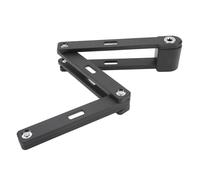 Alomejor Candado Plegable para Bicicleta, Diseño Plegable de 6 Secciones con Cuerpo de Aleación de Acero Resistente y Funda de Goma ABS, Candado de Cadena Antirrobo Impermeable para (BLACK)