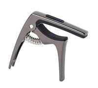 Alomejor Capo de Guitarra, Clamp/Holder Portátil de Metal para Guitarras Eléctricas Acústicas y Ukelele, Tensión Ajustable para Intérpretes de Instrumentos de Cuerda (BLACK)