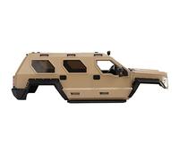 Alomejor Carcasa de Plástico Rígido para Coche a Control Remoto, Distancia Entre Ejes de 324mm para, Accesorios Decorativos Realistas, Color Amarillo Desierto, 1/10