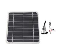 Alomejor Cargador de Batería de Coche con Panel Solar Portátil, Ligero, 10W, para Carga Rápida en Actividades Al Aire Libre, Material de Silicio Monocristalino