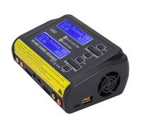 Alomejor Cargador de Batería LiPo, Descargador de Cargador de Equilibrio Rápido de Doble Canal 10A para RC 1-6S LiPo LiHV Li-Ion Life NiMH NiCd, con Entrada AC DC 150W, Ventilador (Enchufe Europeo