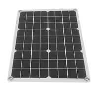 Alomejor Cargador de EnergíA Solar Monocristalino de Panel Solar de 50 W con Doble USB 5 V 2 A y Salida de 18 V 2,21 A IP65 Resistente Al Agua para Coche, RV, Yate, Carga Al Aire Libre