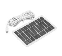 Alomejor Cargador de Panel Solar 2W 5V Paquete de Batería Externa del Banco de Energía Solar para Teléfonos Inteligentes, Tabletas Y Senderismo, Camping