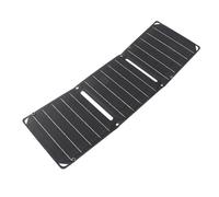 Alomejor Cargador de Salida USB Dual con Panel Solar de 30 W, Resistente Al Agua IP68 para Actividades Al Aire Libre, Material de Silicio Monocristalino