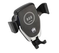 Alomejor Cargador Inalámbrico para Coche, Soporte Automático para Teléfono, Giratorio de 360 Grados para Ventilación, Carga Rápida de 15W, Negro, para la Mayoría de los Coches