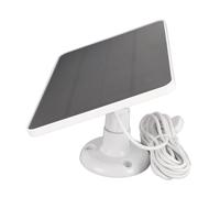 Alomejor Cargador Solar de Alta e 4W para Cámara de Seguridad, Panel Solar para Arlo Pro 4 Ultra 2 Pro 3, Uso en Exteriores, Silicio Monocristalino (WHITE)