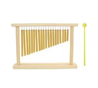 Alomejor Carillones de Percusión Música de Una Sola Árbol de Carillón de Viento de Percusión con 20 Tonos Diferentes Soporte