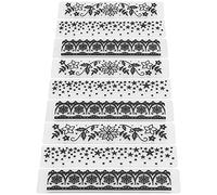 Alomejor Carpeta en Relieve Plantilla en Relieve Duradera de Plástico para Hacer Tarjetas 9 Piezas Suministros para Manualidades de Bricolaje para álbumes de Recortes, Invitaciones y Sobres, 5,8 X