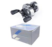 Alomejor Carrete de Baitcasting Carrete de Pesca con Freno Magnético de Perfil bajo con Cuerpo de Metal y de Aluminio Fundición Suave para Pesca de Lubina Pescadores de Agua Dulce (050R)