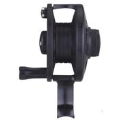 Alomejor Carrete de Pesca con Mosca, Cuerpo de Plástico Liviano con Diseño Compacto, Construcción Resistente y Ergonómico, Control de Tensión Ajustable para Aventuras Al Aire, Salida de Línea