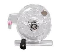Alomejor Carrete de Pesca con Mosca, Recuperación con la Mano Derecha, Funcionamiento Suave, Plástico Anticorrosivo, con Agarre Cómodo y Sonido de Vibración nítido; Ideal para Pesca en el