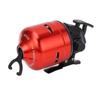 Alomejor Carrete de Pesca de Cara Cerrada, Prevención de Enredos, Rueda de Pesca de Liberación de Línea Suave para Entusiastas de la (Rojo)