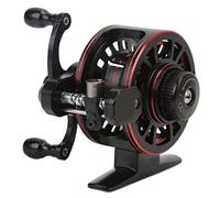 Alomejor Carrete de Pesca, Rueda de Mosca de Metal Relación de Velocidad 3.0: 1 Carrete de Línea de Pesca de Hielo Delantero Derecho Izquierdo (Mano Izquierda)