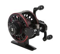 Alomejor Carrete de Pesca, Rueda de Mosca de Metal Relación de Velocidad 3.0: 1 Carrete de Línea de Pesca de Hielo Delantero Derecho Izquierdo (Mano Derecha)
