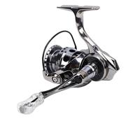 Alomejor Carrete Giratorio, Carrete de Pesca de Fibra de Carbono para Agua Dulce y Salada, Relación de Engranaje 5,2:1 Ideal para Lubina, Trucha, Salmón