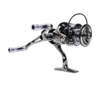 Alomejor Carrete Giratorio, Carrete de Pesca de Fibra de Carbono, Relación de Velocidad 5,2: 1, Fuerza de Frenado de 4 Kg para Entusiastas de la Pesca de Agua Dulce y Salada