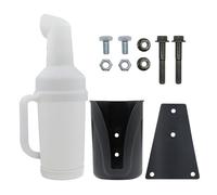 Alomejor Carrito de Golf Botella de Grip Antideslizante Amplia Capacidad Portavasos Desmontable Plástico Impermeable con Placa de Montaje y Tornillos para y EZGO (Boca Delantera 1 Juego)