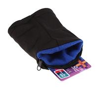 Alomejor Cartera de muñeca con cremallera de forro polar para correr, viajar, gimnasio, ciclismo, deporte, guardar monedas, llaves, peso ligero (azul)