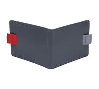 Alomejor Cartera Delgada de Cuero Gris Claro Elegante Tarjetero Plegable con Clip de Dólar para Uso Diario